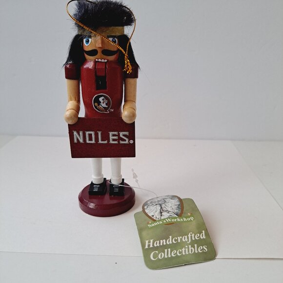Florida State University Noles Nutcracker Ornament Santas Workshop Seminoles - Picture 9 of 10